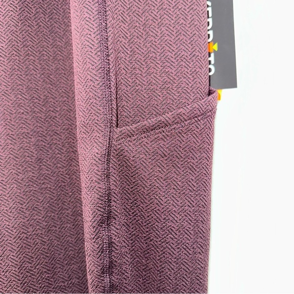 Kerrits Fleece Lite II Knee Patch Tight Women's XL Vineyard Maroon USA Made NWT - Picture 9 of 9